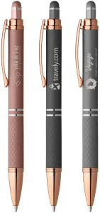 Phoenix Softy Rose Gold Metallic Pen w/ Stylus