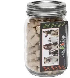 Mini Dog Bones in Pint Jar w/ BC1