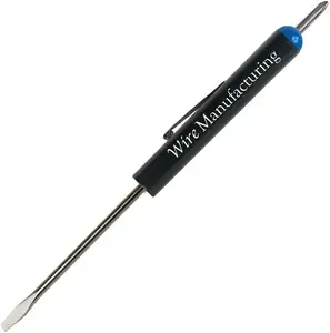 Custom Pocket Screwdriver - 1/8" Flat Tip Blade / #0 Phillips Top