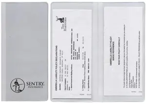 Custom Document Holder: Branded Policy Organizer with 2 Clear Pockets