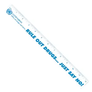 Polystyrene Ruler (1 1/4"x12 1/4")