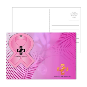 Post Card With Full-Color Awareness Ribbon Luggage Tag