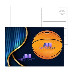 Post Card With Full-Color Basketball Luggage Tag