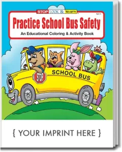 Practice School Bus Safety Coloring Book