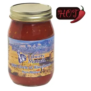 Premium 16 oz Glass Jar Salsa Server