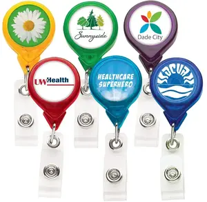 Premium Translucent Badge Reel (360 Alligator Clip & Anti-Twist)