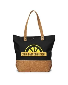 Prime Line 12oz. Canvas & Cork Shopper Tote Bag