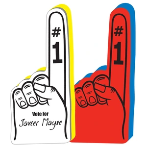 Promotional #1 Foam Spirit Finger - 16" (One Color Imprint)