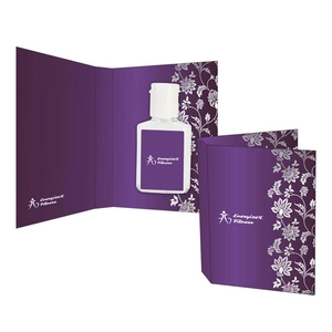 Promotional Book with Compact Hand Sanitizer