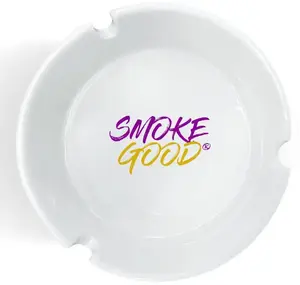 Custom White Glass Ashtrays