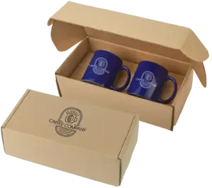 Promotional Sunrise Ceramic Coffee Mug Gift Set – Two 11 Oz. Mugs