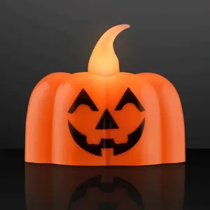Pumpkin Lights LED Tea Light Candles 1.75"