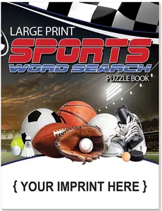 Puzzle Book - Sports Large Print Word Search Book