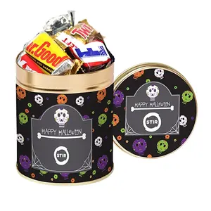 Quart Tin with Assorted Halloween Candy Mix