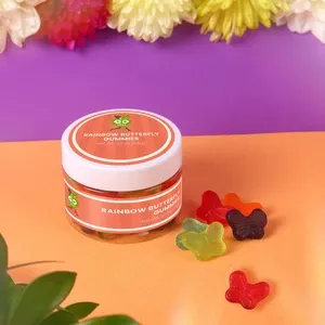 Rainbow Butterfly Gummies in a Jar