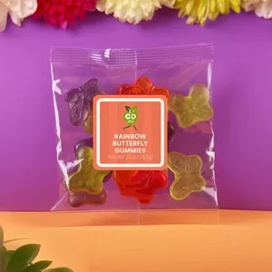 Rainbow Butterfly Gummies Personalized Giveaway Packets