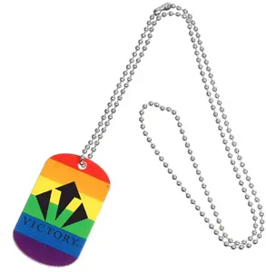 Custom Rainbow Dog Tag