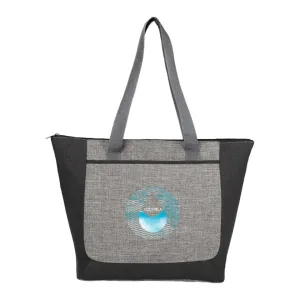 Custom Reclaim Two-Tone Recycled Zippered Tote