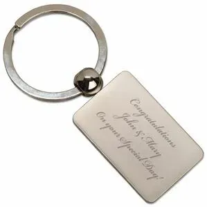 Logo Rectangle Key Tag