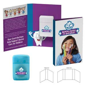 Rectangular Dental Floss Awareness Booklet