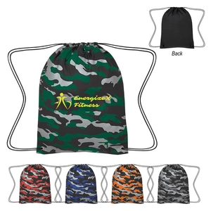 Reflective Camo Drawstring Sports Pack