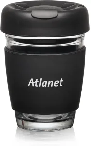 Retiro Borosilicate Glass Tumbler w/Silicone Lid - 8oz