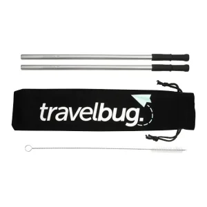 Personalized Stainless Steel Straw Set with Brush