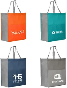 Rome RPET - Recycled Non-Woven Tote with 210D RPET Pocket