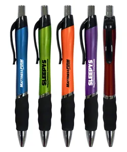 Rubber Grip Click Pen - Venture Style