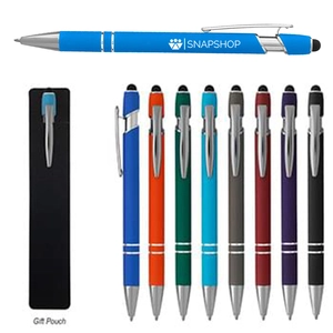 Rubberized Aluminum Stylus Pen