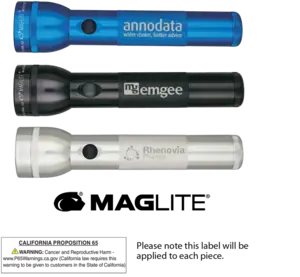 Custom Engraved S2D Maglite - Promotional Flashlights For Businesses and Organizations