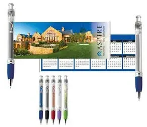 Scroll Retractable Ballpoint Plastic Pen/ Banner (By Air 3 - 4 Weeks)