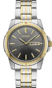 Seiko SUR356 Men's Watch w/Charcoal Round Dial