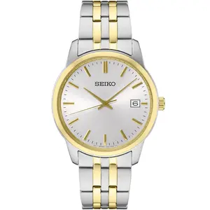 Seiko SUR402 Men's Essentials Collection Two-tone, White dial