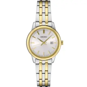 Seiko SUR410 Ladies' Essentials Collection Two-tone, White dial