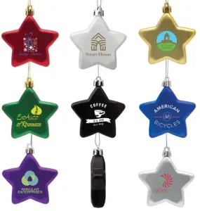Shatter Resistant Flat Star Ornament