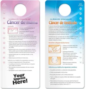 Shower Card - Early Detection for Breast / Testicular Cancer