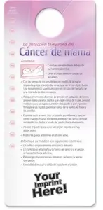 Shower Card - Early Detection for Breast / Testicular Cancer (Spanish)