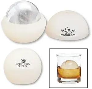 Branded Ice Ball Maker - 2.5" Silicone