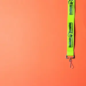 Silkscreened Flat Polyester Lanyard: 1/2" W x 36" L