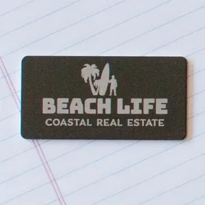 Silver City Metal Name Badge: 1.5" x 3" Express