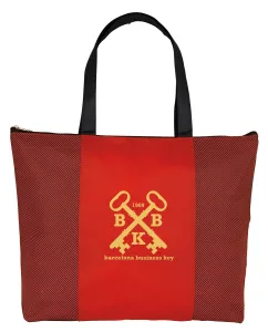 Slanted Stripes Non-Woven Tote Bag