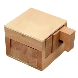 Custom Wooden Sliding Cube Puzzle