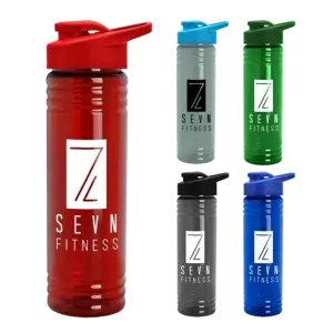 Slim Fit RPET Bottle with Drink-Thru Lid (24 oz.)