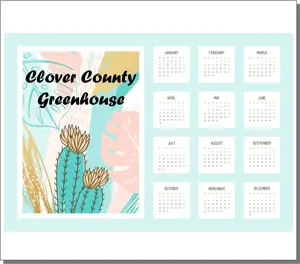 Personalized Magnetic Calendar (Small)