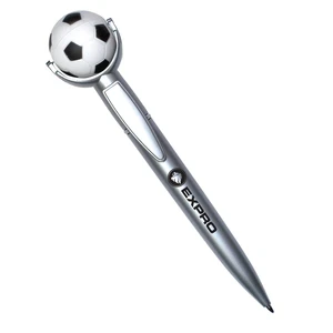 Custom Soccer Ball Squeeze Top Pen