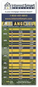 Promotional Soccer Schedule Magnet