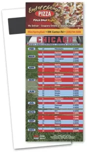 Soccer Schedule Magnetic Stick Up Card