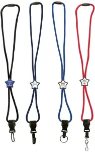 Soft Touch Braided Lanyard with Breakaway Safety & Shaped Slider