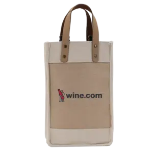 Sonoma Cotton Jute Wine Cooler Bag